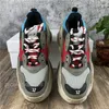 Paris Dad Schuhe für Herren Damen Beige Schwarz Tennis Freizeitschuhe Mode Paris 17FW Triple S Beige Leder Sneakers Triple S Chaussures