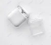 För airpods 1 2 3 Transparent Crystal Clear Hard PC-fall Laddningsbox Earphone Case Coque