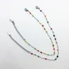 Link, Chain 17+5cm Wide 3mm Joyeria Acero Inoxidable Mujer Lujo Candy Color Enamel Beaded Ladies Bracelet Jewelry Wholesale Items