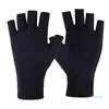 Five Fingers Gloves Women Half Summer Stretch Thin Semi-Finger Driving Anti-Slip Sunscreen Fingerless Glove Mittens