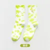 Fashion Cotton Socks Women Men Tie Dye Long Skate Socks Hip Hop Breathable Calf Length Couple Basketball Socks