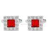 Men Cufflinks Fashion Diamond Square shirt manchetknopen Frans shirt zakelijk pak manchet links mode sieraden wil en zandcadeau