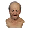 Annan Event Party Supplies Old Man Fake Mask LifeLike Halloween Holiday Funny Super Mjuk Vuxen Återanvändbar Barn Doll Toy Gift # 10