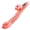 Nxy Dildos Wave Point Shape Tongue Vibrator Licking Clitoris g Spot Massager Female Retractable Vibration Masturbation Sex Toy Adult 0105