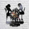 Пользовательские спа-салон бизнес знак декор ногтя салон ориентировал ваше имя виниловая запись стены польская мода художественные часы 210310
