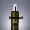 Commercio all'ingrosso 300 pz/lotto Capacità 150 ml Bottiglia Vuota PET Verde con pompa Per L'imballaggio Cosmetico XJI31buon qty