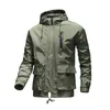 Men Autumn Winter Plus Size 5Xl Jacket Hooded Windproof Loose Sports 100% Nylon Hong Kong Version Tooling Wind 211214