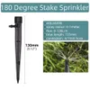 10-60m dropp bevattningssystem 1/4 "Slang 360 graders Justerbar Sprinkler Kit Garden Watering Inserting Ground Micro Flow Dripper 210610