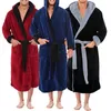Gym Clothing 2021 Mens Hooded Super Soft amp Cosy Thick Long Bath Bathrobe Cloak Winter Warm Robe Fashion Dressing Gown7194836