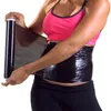 Black Plastic Wrap Lose Weight Burning Fat for Belly Stomach Slimming Wrap seashipping DWF5063