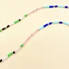 Nyckelringar Trendiga mobiltelefonkedja färgade akrylkristallpärlor rem för vintage nyckelring lanyard rep smycken män kvinnor fest gåva miri2