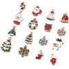Christmas Metal Charm 10 Pcs/Lot Snowflake Bells Pendant Xmas Ornament Bracelet Necklace Jewelry Hair Accessories Making Clothes Sewing Bags Decoration HY0061