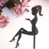 Creative Pretty Girl Bikini Birthday Cake Topper DIY Cupcake Decoration Gift Party Supplies Day Decorate Y200618