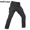 ReFire Gear IX9 Style Soft Shell Tactical Camouflage Pants Men Waterproof Military Cargo Fleece Pants Winter Warm Army Trousers H1223