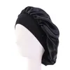 10 pièces soie bonnet de nuit chapeau peut accrocher masque femmes tête couverture sommeil bonnet Satin Bonnet pour beaux cheveux maison nettoyage cheveux fournitures