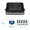 Caméras de recul de voiture Capteurs de stationnement Capteur radar de recul 6 ultrasons Détection de distance de 2,5 m Affichage LCD Rotation à 360 degrés Alarme automatique
