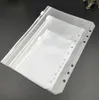 A5 A6 A7 Clear Punched Binder Pockets for Notebook 6 Holes Zipperf Insert Bag PVC Frosted Notebook Pockets Envelop Storage Folders 266 S2