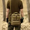 Military Tactical Bag Molle Shoulder Bags Waterproof Male Camouflage Single Belt Sack Handbags Hunting Backpack Q0721