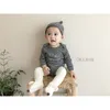 Herbst Winter Nette Baby Jungen Mädchen Kaninchen Ohr Ball Pantynose Säugling Kinder Baumwolle Einfarbig Strümpfe 0-2Y 210708