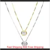 2018 Senaste Single Stone Necklace Fine Delicate Box Chain 925 Sterling Silver Bezel 5mm Sparking Cubic Zirconia Simple Jewelry Gluis Ntscl