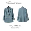 Temperamento Stile Coreano Casual Donna Elegante Manica lunga Doppio Petto Blazer Abiti Solid Office Ladies Formal 210930