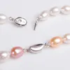 ASHIQI 8-9 mm Collane di perle d'acqua dolce naturali Chiusura per collana in argento sterling 925 Per gioielli da sposa da donna