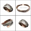 Lien, Jewelrylink, Chaîne DD Wrap Bracelets En Cuir Pour Femmes Hommes Charme Couples Cadeaux Bijoux De Mode En Gros Drop Delivery 2021 Mrhl4