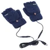 Rękawice narciarskie USB Podgrzewane dzianiny Ogrzewanie Zasilane z baterii Outdoor 5V Knitting Sports Winter Warmer Motocykl