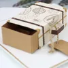 Boîtes d'emballage de cadeaux de mariage, Mini boîte de voyage, boîtes à sucre, Mini boîte à bonbons, boîte d'emballage de chocolat XD24519