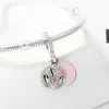 Fit Pandora Charme Pulseira Europeia Prata Encantos Serpente Beads Tulip Pingente DIY Cadeiras Para Mulheres Bangle Colar Jóias