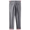 Summer Office Lady Casual Gray Suit Pants Female Classic Black Nine-point Pants Women Streetwear Trendy Straight-leg Pants 211112