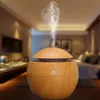 Houtkorrel USB luchtbevochtiger aroma diffuser led nachtlicht elektrische essentiële olie diffuser aromatherapie voor thuiskantoor 201009