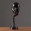 Moderne menschliche Meditierende abstrakte Dame Gesicht Charakter Harz Statuen Skulptur Kunst Handwerk Figur Home dekorative Display C0220251b