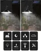 LED Solar Pendant Light Outdoor Inomhus Vattentät Lampa med Remote 3M Line Bulb Shed Belysning för Hem Garden Yard Single Dubbel Head Chandelier