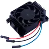 Elektrische fans Aluminium Legering Heatsink met PWM-ventilator voor Raspberry PI Compute Module 4, Passieve Koeling Radiator Snelheidsregeling