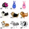 Walking Pet Balloon Party Supply Animal Helium Aluminum Film Cartoon Balloons Multicolor Lovely forest Animal Birthday Wedding