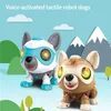 Akıllı Ses Kontrolü Sihirli Pet Köpek Akıllı DIY Robot Köpek Hayvanlar Oyuncak Çok Fonksiyonlu Dokunmadan Sensör Elektrikli Robot Köpek Oyuncak