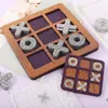 Craft Tools Floridliving Board Game Silicone Resin MoldsTic Tac Toe Mold With 4 Chess Pieces Molds DIY Tabletop For Kids211G