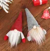 DHL Christmas handgjorda svenska gnome Skandinaviska Tomte Santa Nisse Nordic Plush Elf Toy Table Ornament Xmas Tree Decorations DAA280