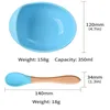 Food-Grade Siliconen Kom Waterdicht Lichtgewicht eenvoudig te reinigen Kind Voeding Servies Set Baby Bib Bowls Spoon Sucker XG0044