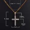 Ankh Cross Jewelry Set Gold Color Materiał miedziany Męska Damska Biżuteria Hip Hop Naszyjnik H1022