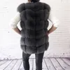 Kvinnors Högkvalitativa Real Fur Vest 100% Natural Real Fur Fashion Fur Coat Jacket Vest Genuine Leather Coat 210925