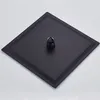 Becola Black Chrome Square Rain Date Head Ultrathin 2 mm 9inch10 بوصة اختيار الحمام السقف الجدار الذراع دش 200925