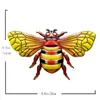 Party Favor Realistic Bee And Honeycomb Ornaments Colorful Metal Wall Art Decoration For Home Living Room Garden B88