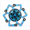 Fidget Toys Regalo de Navidad Deformado Mech Cadena Mano Spinner Aleación de zinc Metal Fidget Fingertip Gyro Spinning Top Descompresión Anxi5497811