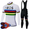 Men Ineos Team Cycling الأكمام الطويلة جيرسي سراويل مريلة مجموعة 2020 ROPA CICLISMO BICYCLE MTB أزياء الملابس الرياضية S210303629424981413806