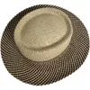 Chapéus de aba larga chapéu de verão feminino topper unissex para homens splice proteção de proteção côncavo praia de palha côncavo