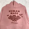 Vintage Hoodie Herr Dam 1 Kvalitet Tungt Tyg Mönster Pullover Oversized sweatshirts