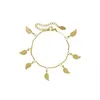 Link, Chain Stainless Steel Armbandjes Dames Simple Small Fresh Bracelet Leaf Design For Women Gothic Style Accessories Dia De La Madre
