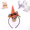Halloween décoration bandeau citrouille chapeau pointu fête de l'école pour enfants faveur accessoires de performance 11*22 cm X0821D 100 pièces